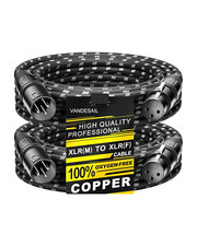 Microfono Cable De 2 Paquetes XLR Cable De Bocina 25 ft Cobre Sin Oxigeno