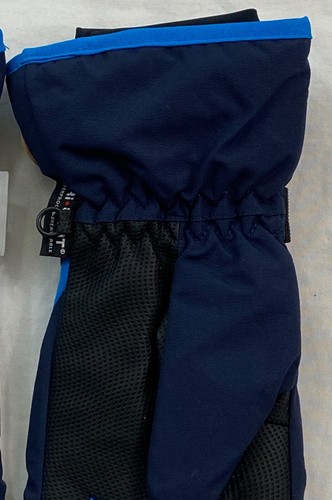 Accsa blue & grey ski gloves size 11-14 youth 3M Thinsulate reinforced palm - Picture 3 of 6