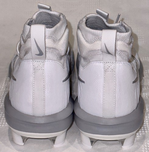 NIKE Alpha Huarache NXT White Grey MCS Baseball Cleats NEW Mens Sz 7.5 8.5 - Picture 6 of 9