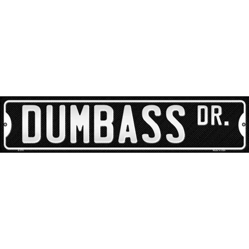 MUMBASS DR METAL LETRERO DE CALLE NOVEDAD MANCAVE DECORACIÓN DEL HOGAR 24" X 5" - Imagen 3 de 5