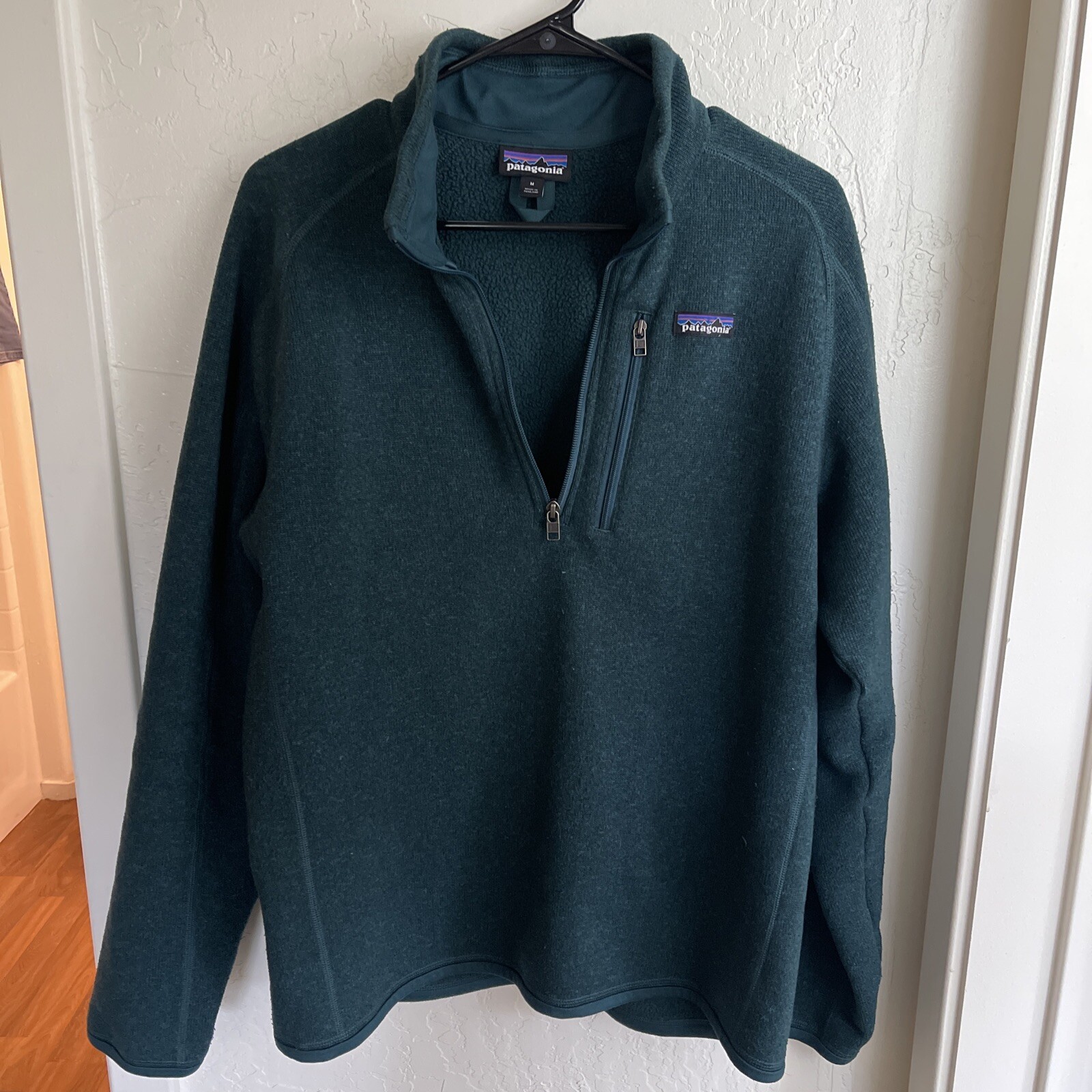 Suéter de lana Patagonia Better 1/4 con cremallera para hombre mediano • Usado en excelente estado