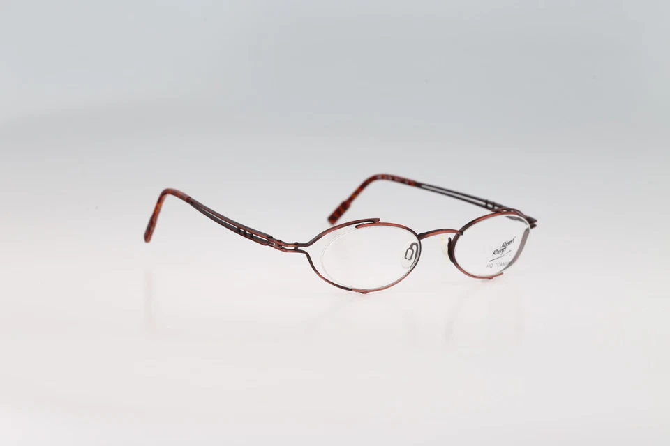 Robert Rudger 1960 245 68 Titanio Años 90 Antiguo Rosa Ovalado Gafas Marcos Nuevo de Lote Antiguo Foto 2 de 4