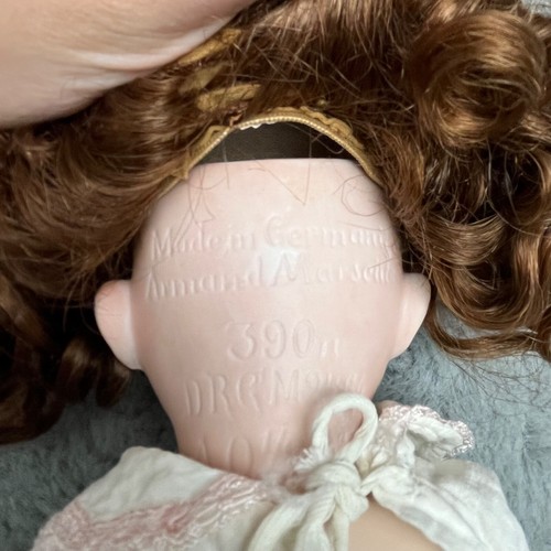 Armand Marseille German Bisque Doll Inset Eyes Wig Seely Body Jointed Body 390 - Picture 2 of 9