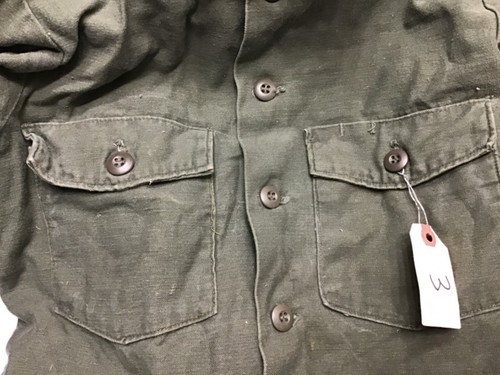 US Army 1975 Sateen OG107 Utility Shirt 2nd Pattern 15 1/2 x 33 #3 - Picture 8 of 10