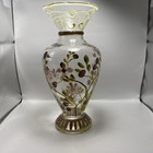 Tracy Porter Hand Painted Glass Bud Vase 8” Floral Blossom BB9
