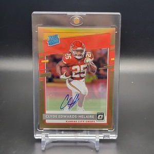 2020 Donruss Optic Rated Rookies Autographs Bronze #171 Clyde Edwards-Helaire RC