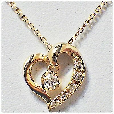 4℃ Necklace 4 ℃ Heart Diamond K18 Pink Gold from Japan with tracking no.