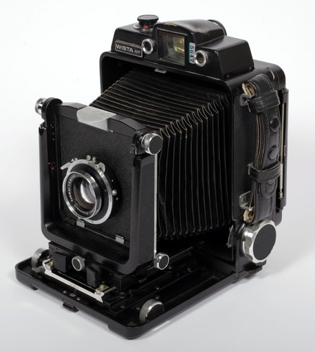 Wista 45RF 4X5 Field camera with 135mm + 215mm Lenses + Holders + FRESNEL + FILM - Picture 3 of 11
