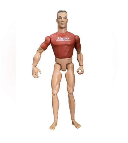 Hochwertige G.I. Joe Actionfigur Basic Training Marine - 11" Red Shirt 1996