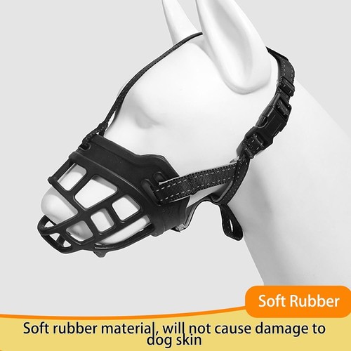 Dog Mouth Cover - Adjustable Dog Muzzle Cover, Free Breathing and Drink (Size:M) - Picture 5 of 6