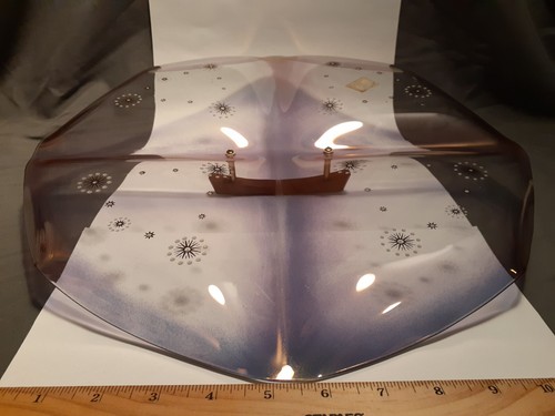 Rare Vintage VTG Dorothy Thorpe Glama Glass Atomic Starburst Divided Tray - Picture 15 of 20