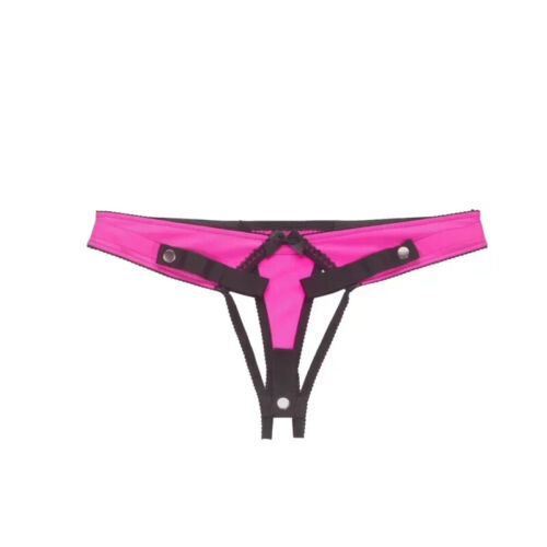 Anti-Falling Harness Male Chastity Cage Sissy Training Lockable THONG Panties - Picture 6 of 20