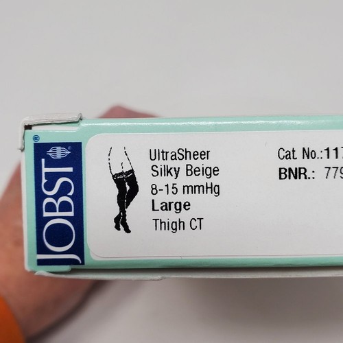 JOBST ULTRA TRANSPARENTE STÜTZ KOMPRESSIONSSTRÜMPFE 8-15 MMHG SEIDIG BEIGE LARGE - Bild 7 von 13