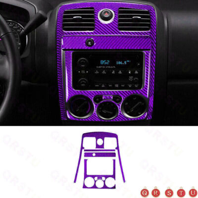 For Colorado Canyon 05-12 Purple Carbon Fiber Radio Climate Surround(TCS) Cover 