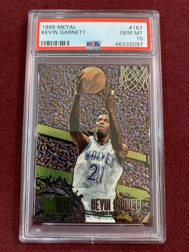 Kevin Garnett 1995 Fleer Metal Rookie Card RC PSA 10 Gem Mt EBay