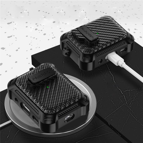 For Apple Airpods 1 2nd 3rd Pro 2 Carbon Fibre Protective Cover Shockproof Case - Picture 6 of 18
