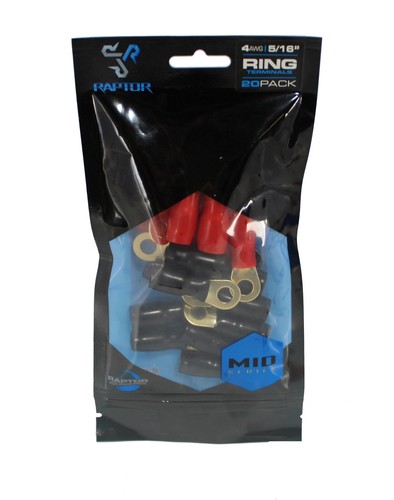 10 Pair of 4 AWG 5/16 Gold Plated Battery Wire Welding Cable Lug Ring Terminals - Picture 3 of 3