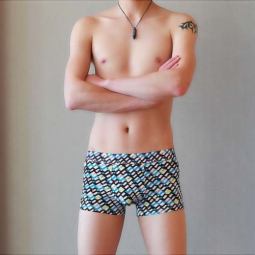 3Pack Men's Boxers Underwear Ice Silk Low-waist Comfortable Boxer Shorts - Picture 5 of 15