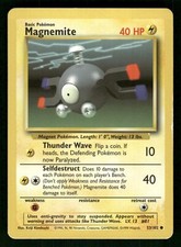1999 Heavily Played Pokemon 53/102	Magnemite Base Set Non Holo English