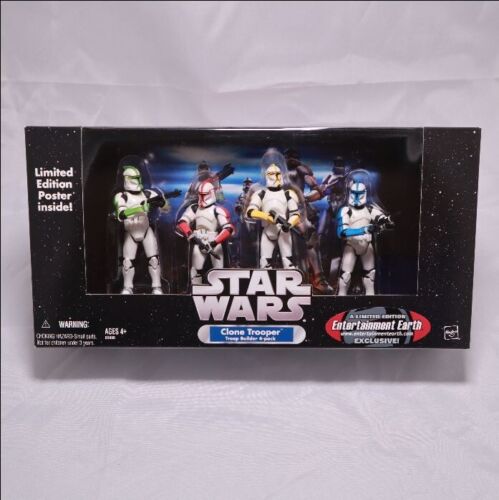 Clone Trooper Builder 4 pack Limited Edition Entertainment Earth FAST SHIPPING ✅