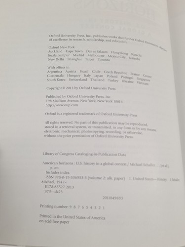 American Horizons Vol. 2 : U. S. History in a Global Context, Volume II:... - Picture 10 of 11