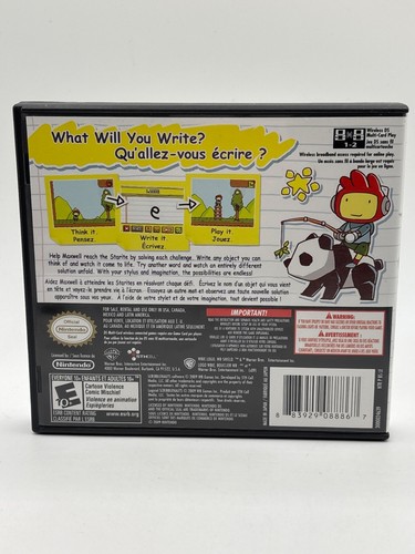 Scribblenauts Nintendo DS Game CIB Authentic Tested - Picture 3 of 7