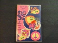 Psychedelic Stick Ums 1960's In Orig Wrapper 21 Vinyl Tim Stickers ID:87651