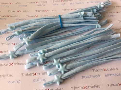 5mm FLAT ELASTICS EAR LOOPS 4mm 39 colours cord stoppers adjusters UK SELLER - Picture 97 of 97