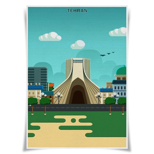 Vintage Travel Poster Fabric Print - World Famous City Wall Art Home Decor A3 - Picture 53 of 132