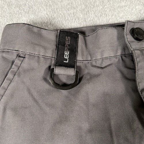 Vintage Lee Pipes Y2K Baggy Gray Wide Leg Pants Size 14R / 28 X 28 Skater 2000’s - Picture 3 of 13