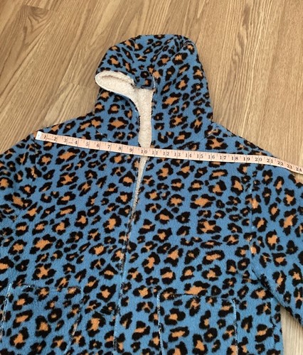 Love Tree Womens Size L Reversible Jacket Sherpa Fleece Cardigan Animal Print - Picture 5 of 15