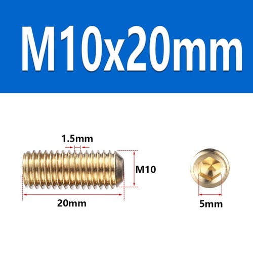 Brass Grub Screws M2 M2.5 M3 M4 M5 M6 M8 M10 M12 Cup Point Allen Setscrews - Picture 80 of 92