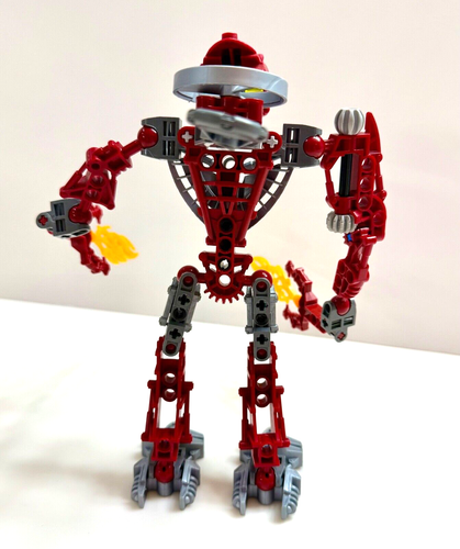LEGO Bionicle Metru Nui 8736 Toa Hordika Vakama Completo con 2 Spinner Rhotuka - Foto 6 di 14