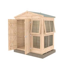 Shire Sun Hut 6x4 Potting Shed - Outdoor Wooden Garden Shed