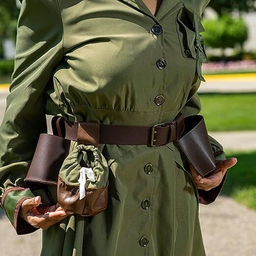 Womens Miss Trunchbull Dress Coat Jacket and Belt Halloween Costume Cosplay - 第 7/12 張圖片