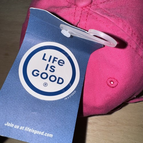 Life Is Good Pink Horse Sunset Baseball Cap Hat NWT - Picture 5 of 7