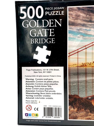 Rompecabezas Golden State Bridge 500 piezas, páginas publicaciones - Imagen 3 de 6