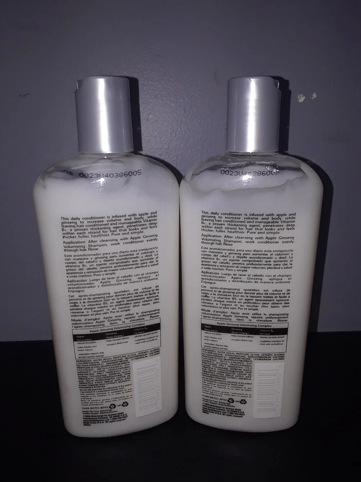 2 New Back to Basics Apple Ginseng Volumizing Weightless Conditioner 12 oz - Image 2 of 2