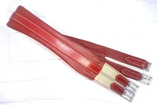 BT CRUMP TREADSTONE Split Leather Show Girth - 46" - Padded -Roller Buckles- NEW