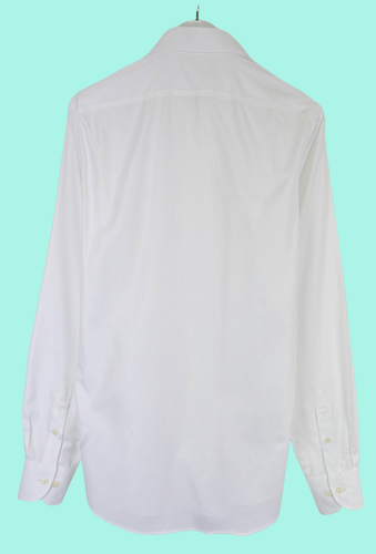 SUITSUPPLY Traveller Slim Fit Formal Shirt Men's 40L / 15 3/4L White Spread - Picture 2 of 9