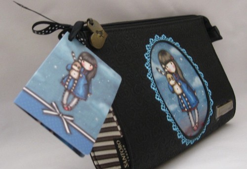 SANTORO GORJUSS - EMBOSSED CLUTCH PURSE - Hush Little Bunny**NEW** - Picture 3 of 3