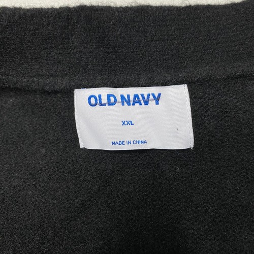 NEW Old Navy Womens Sweater sz XXL Black Button Up Cardigan Pleated Shoulders - Picture 11 of 24