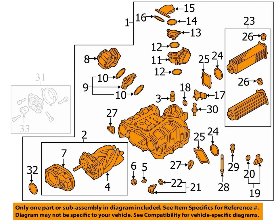 Audi A6 2016 turbocompresor OEM 149 k millas - LKQ432062163 Foto 4 de 4