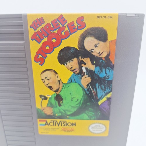 The Three Stooges NES Nintendo Authentic Tested And Working Good Condition - Picture 2 of 5