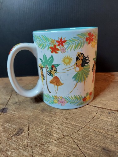 island heritage coffee mug Island Hula Honeys 2008 Blue White Dancers Hawaii - Picture 4 of 8