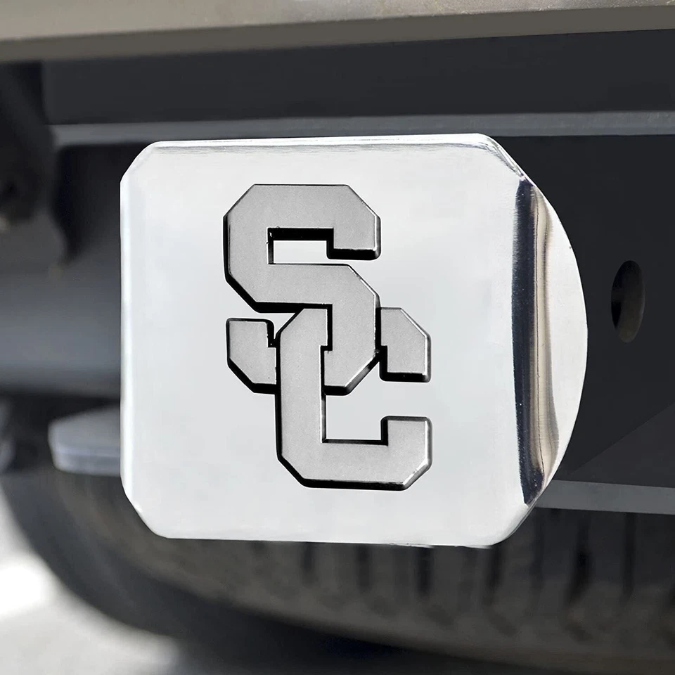 Southern California Trojans USC Hitch Cover Solid Metal with Raised Chrome... - Image 2 of 4