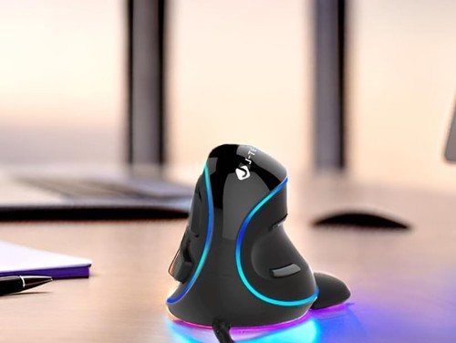J-Tech Digital Mouse Ergonomic Mouse Vertical Mouse, Adjustable Sensitivity (600 - Picture 2 of 9