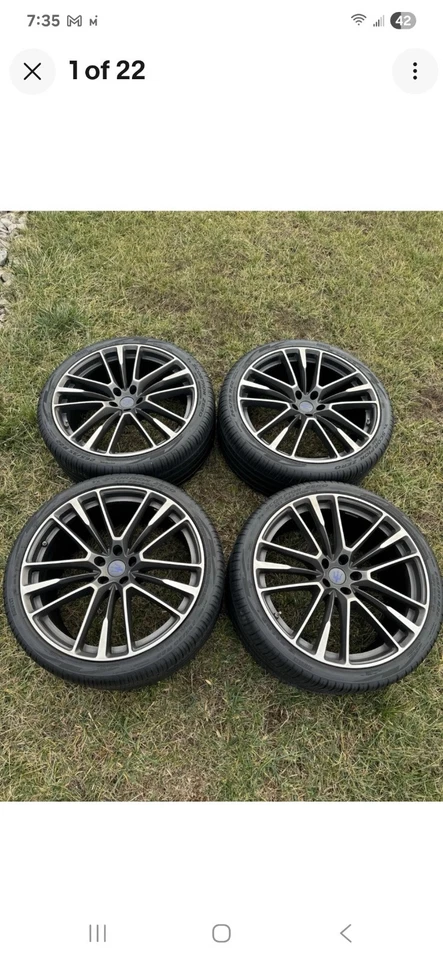 Ruedas Maserati Levante Trofeo de 22' originales (se adapta a cualquier Levante) con neumáticos Foto 4 de 4