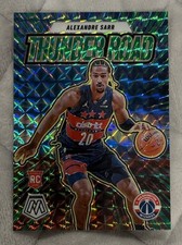 2024-25 Mosaic Green Prizm Thunder Road Alexandre Sarr #19 RC Rookie