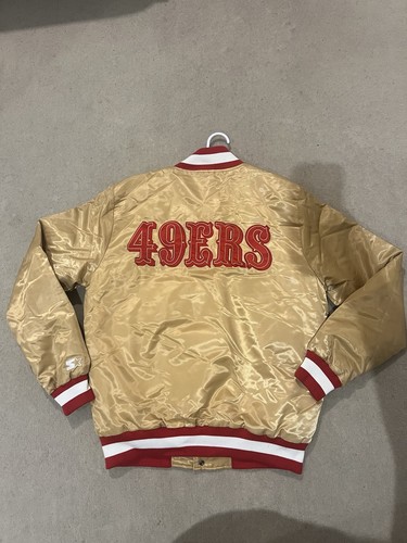 Starter Black Label San Francisco 49ers Gold Jacket Size Small - Bild 2 von 5
